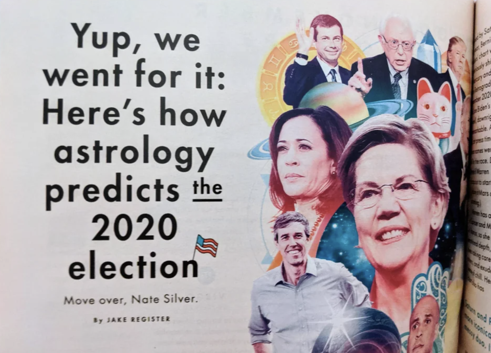 poster - Yup, we went for it Here's how astrology predicts 2020 election Move over, Nate Silver. By Jake Register den g cores He and Se and